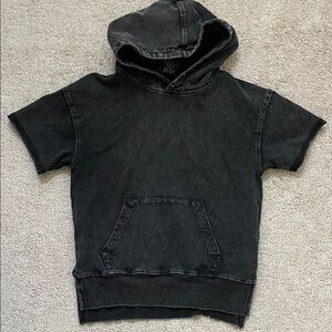 Kids Black Hoodie T-Shirt